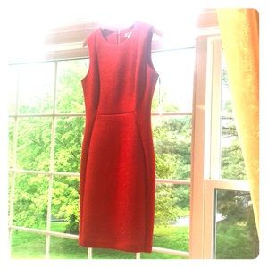 Red shimmer Calvin Klein dress